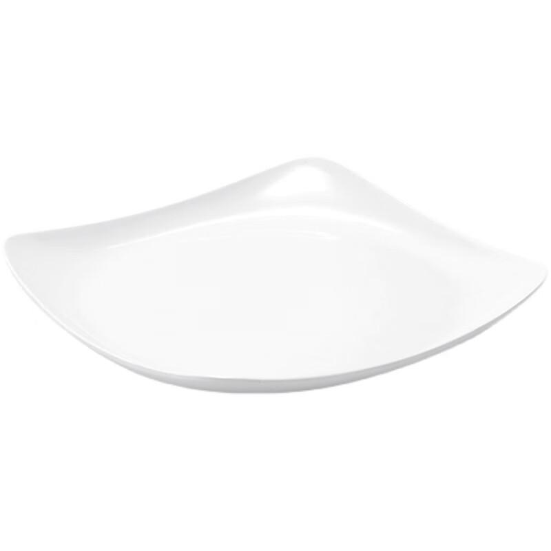 Commercial Melamine Square White Serving Plate