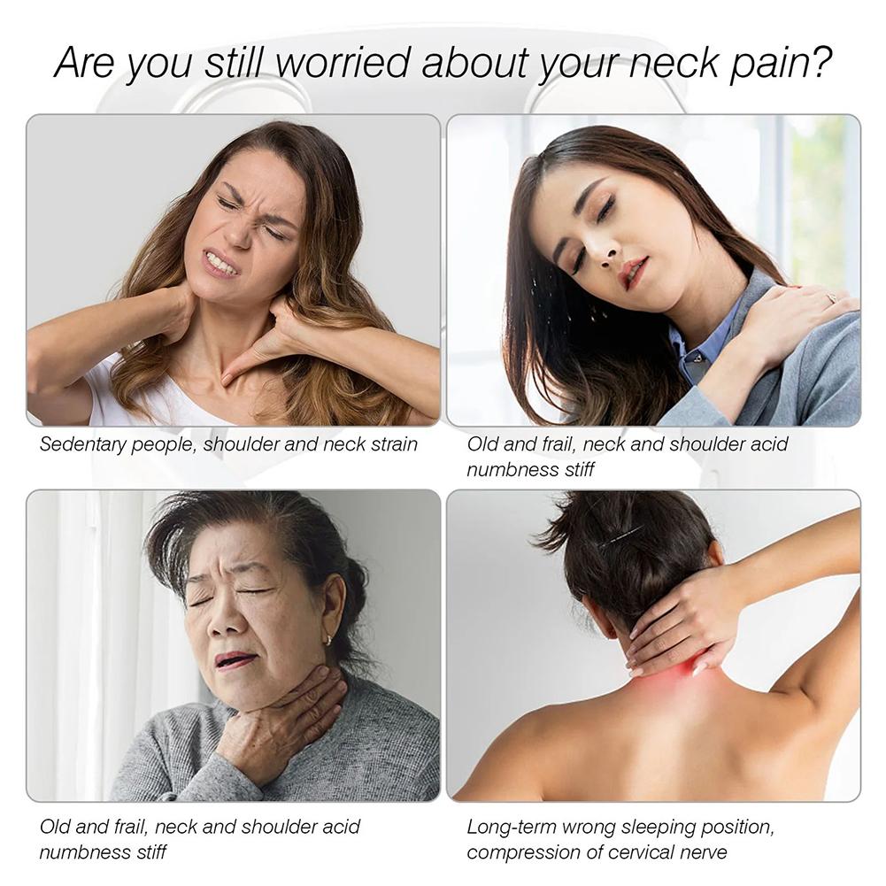 4-head Neck Massager USB Rechargeable Electric Neck Massager Relaxation Gifts for Women Men Dad Mom