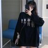 Women’s 2026 Korean Style Loose Hoodie – Long Sleeve, Versatile Round Neck Jacket for Spring/Autumn