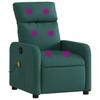 Massage Chair Dark Green Fabric