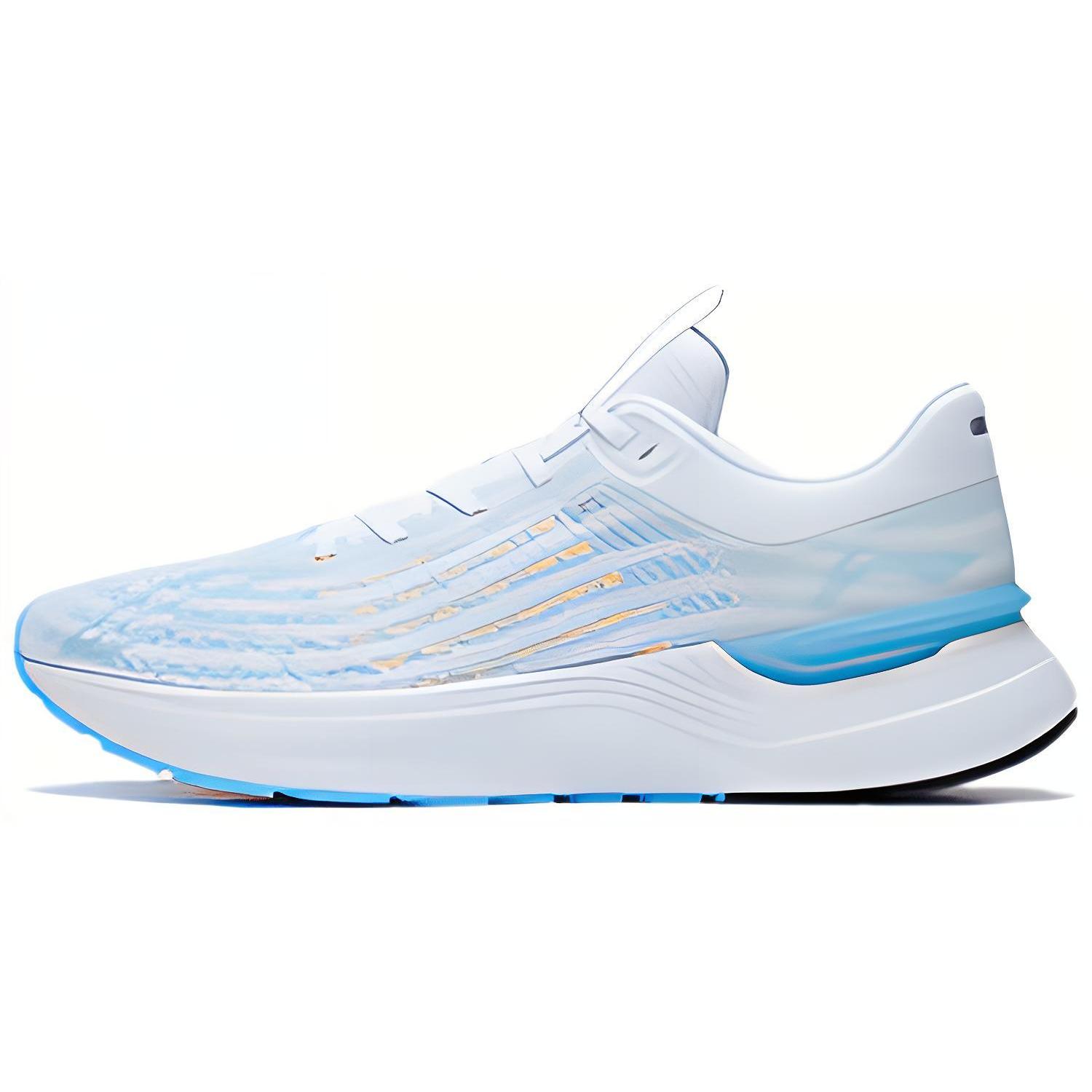 

new LINING Light And Shadow Element Running Shoes Men s Low top Standard White/Moonlight Blue 43
