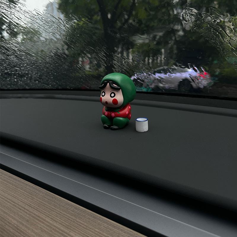 2024 Crayon Shin-chan Car Ornament for Tesla/BYD Console or Passenger Seat