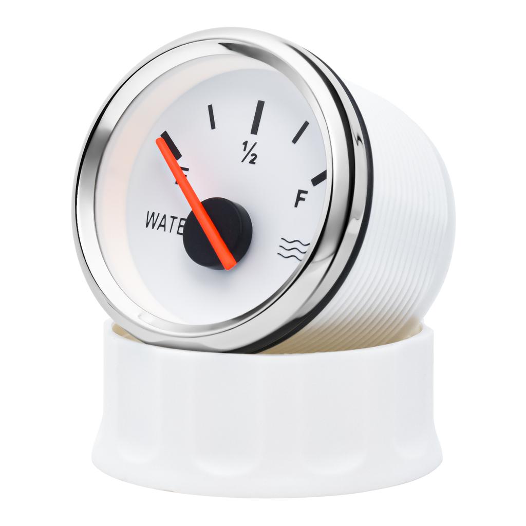 52MM Water Level Gauge 100-500mm 0-190ohm Stainless Steel Water Level Gauge Sensor For Boat Car With Red Backlight 9-32V