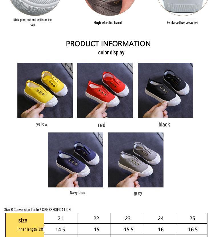 Children's Canvas Eyelet Shoes - 2025 Spring/Autumn Collection, Casual Sneakers for Boys and Girls.