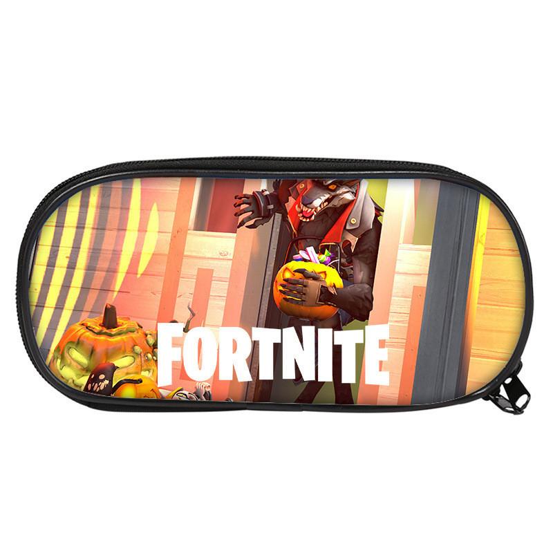 Fortnite Pattern Student Single Layer Stationery Pencil Bag Stationery Storage For School And Travel Use