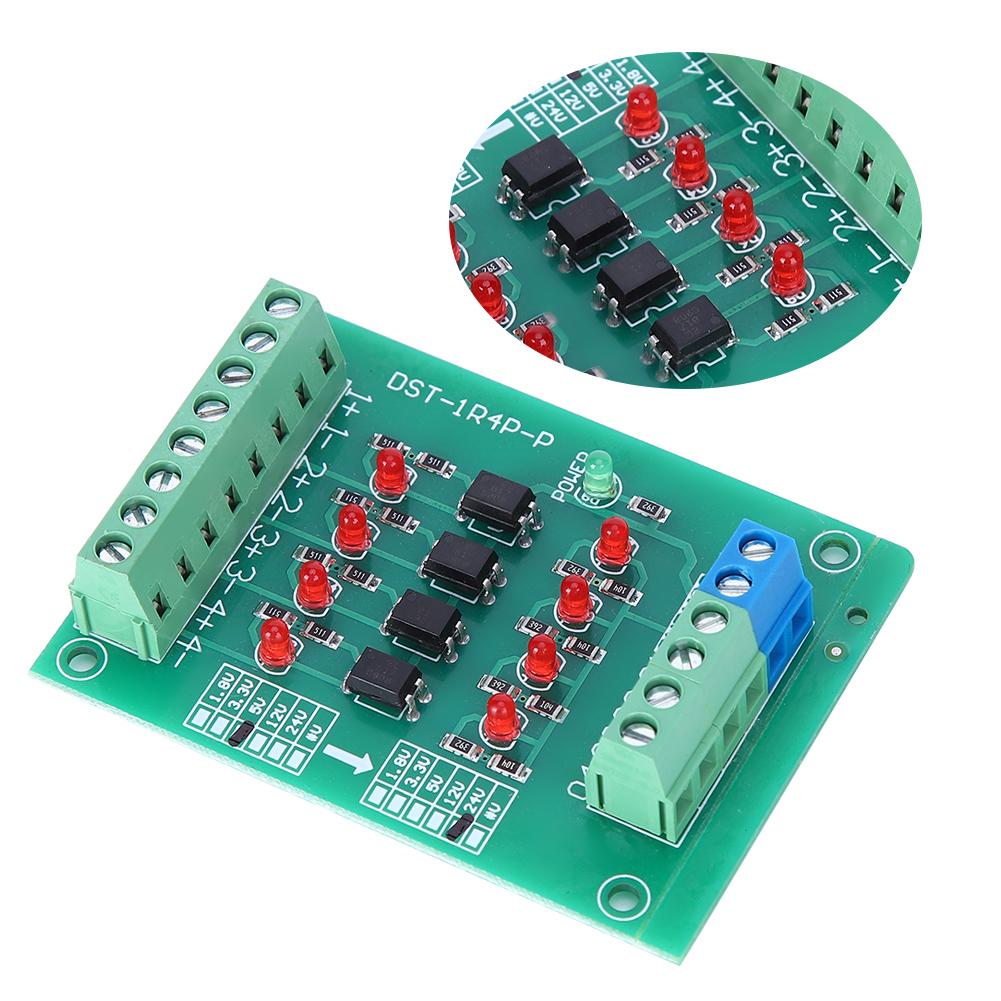 4-Kanal Optokoppler Isolationsmodul SPS Signalspannungswandlerplatine DST1R8PN