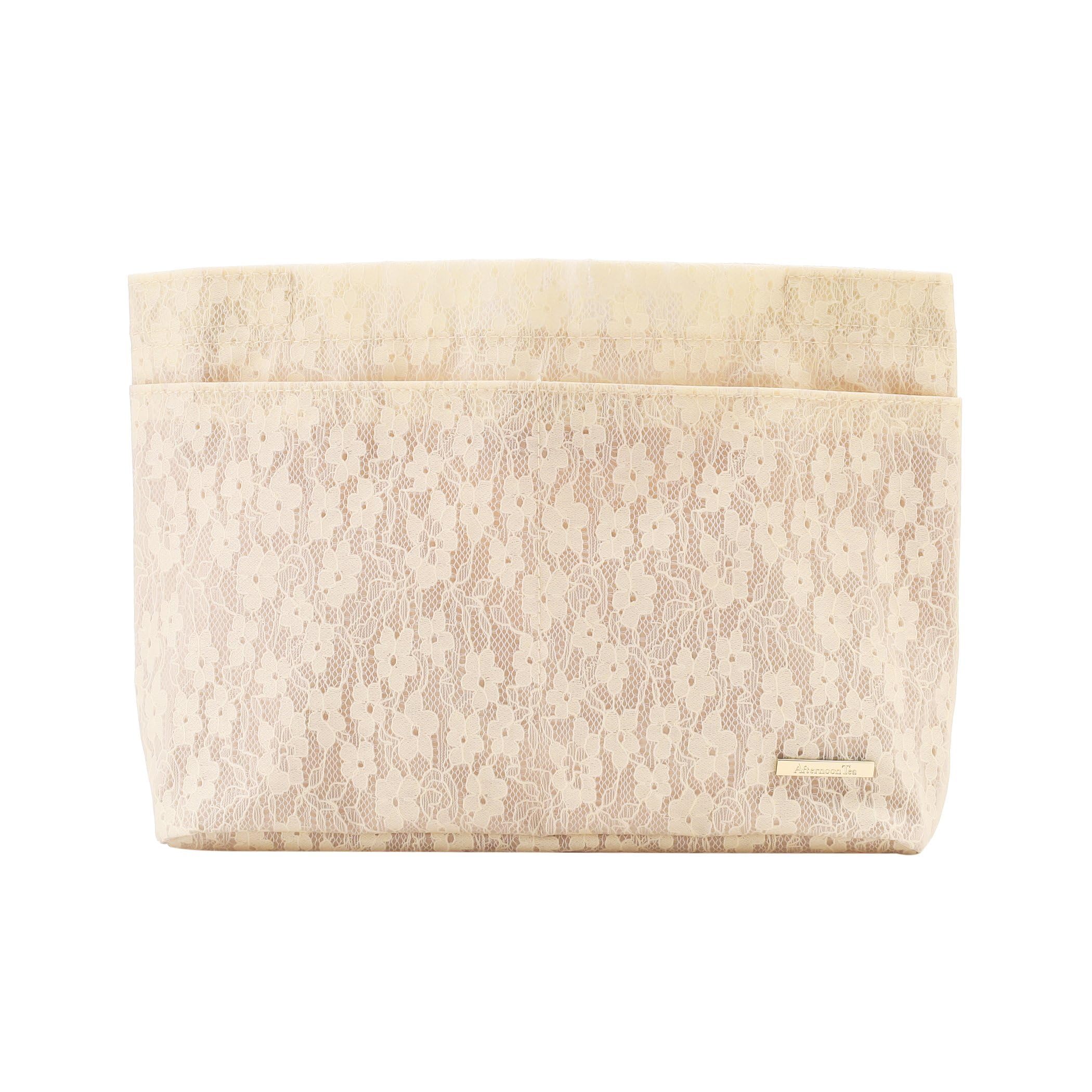 

Afternoon Tea Living Pouch JJ72 Flower Lace Bag-in-Bag, Ivory