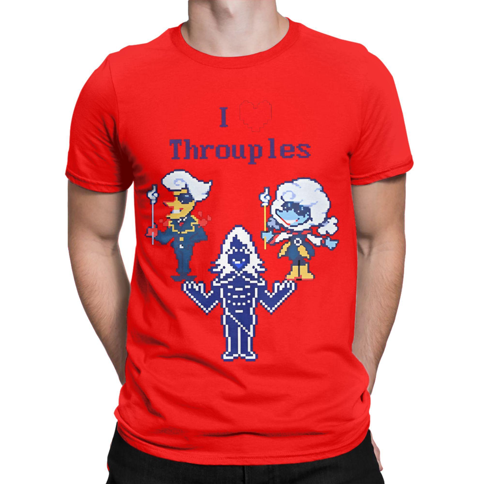 Я Люблю Тройки Deltarune Глава Футболки Мужские Deltarune Смешная Хлопковая Футболка Круглый Вырез Короткий Рукав Футболки Идея для Подарка Одежда S