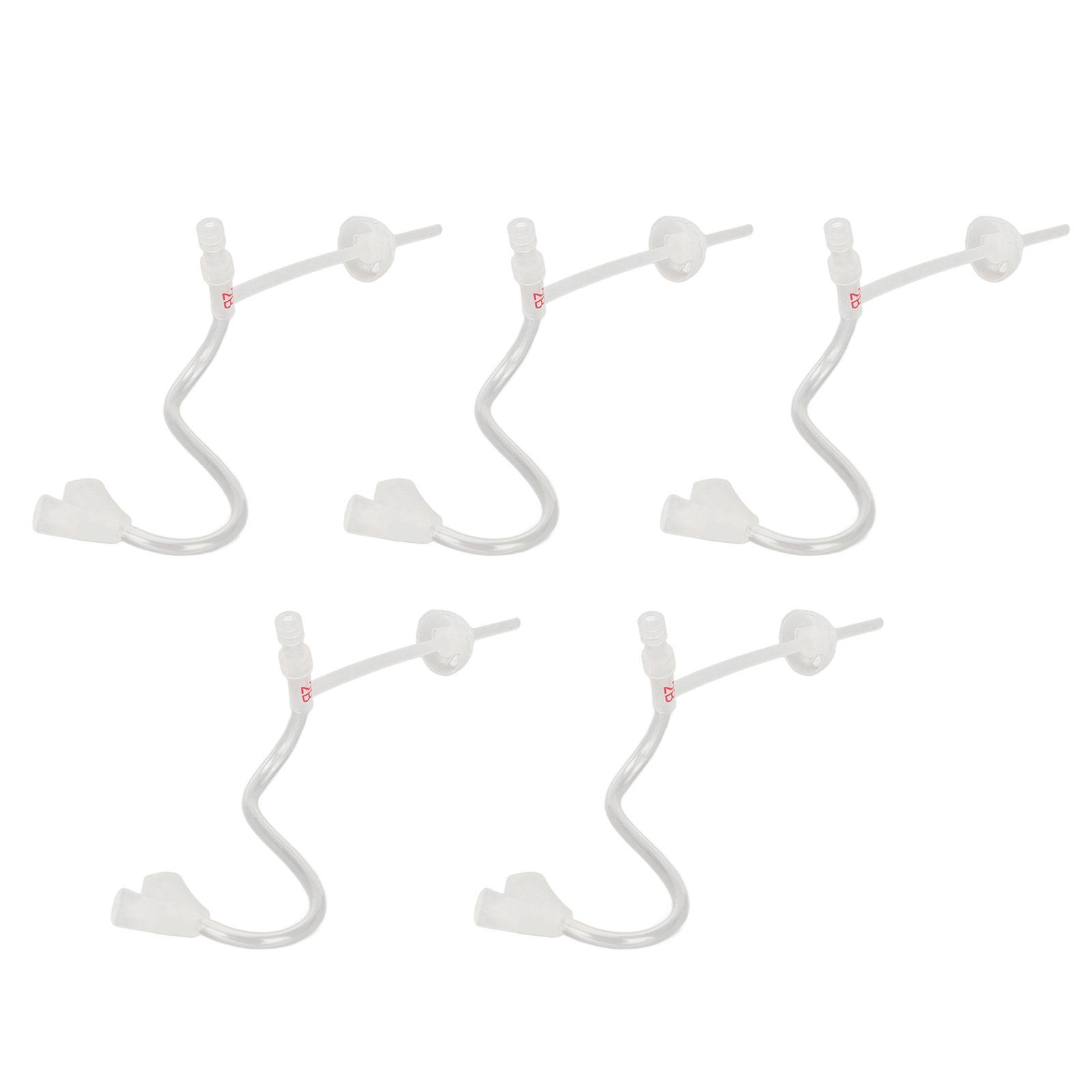 

5 шт., сменные тонкие трубки для заушного звука, размер 2B, трубки усилителя звука с открытым куполом, насадки для ушей S