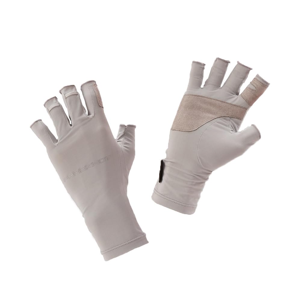 Freeknot Stretch Tough Light Gloves, 5-Length Cut, Gray, Y4197-F-96