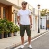 Men's Cargo Shorts Loose Fit Breathable Multi-Pocket for Street Sports and Casual Wear