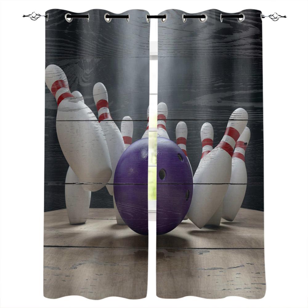 Basketball Flamme Fenster Vorhang Heimdeko Vorhänge für Wohnzimmer Schlafzimmer Küche Türvorhang
