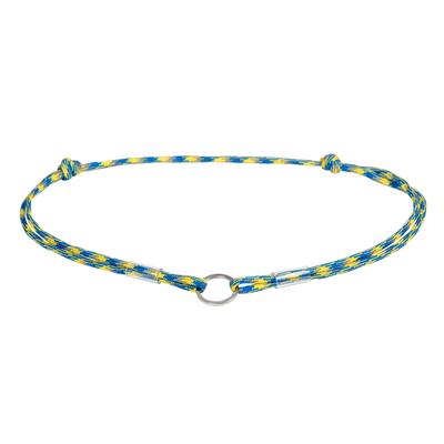 Lanyard for Paracord Tag WAUDOG Smart ID, Reflective, "Colors of Freedom", S, L 4 Mm, L 25-45 Cm