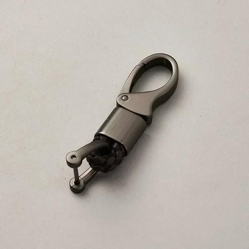 

Custom Logo Name Fashionable Woven Rope Keychain Personalized Horseshoe Buckle Car Keyring Women Men Key Ring Chain Gift Blank