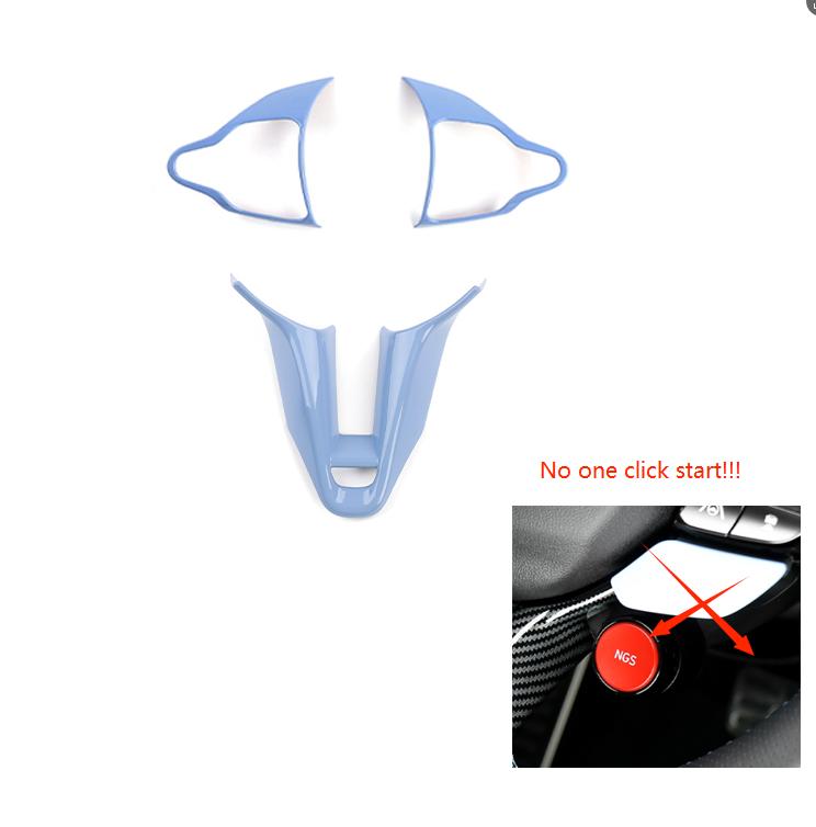 For Hyundai Veloster JS N 2019-2026 I30 N /CN7 N 2026 2026 Car Steering Wheel Button Frame Chin Decoration Cover Trim
