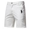 Polo Ralph Lauren Summer Pony Embroidered Cotton Solid Color Shorts for Men High Quality Casual Business Social Elastic Waist Beach Shorts