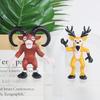 Auf Lager 99 Nächte im Wald Hirsch Wolf 9cm Figur Dekoration Sammlung Geburtstags-Halloween-Weihnachtsgeschenke Spielzeug für Kinder