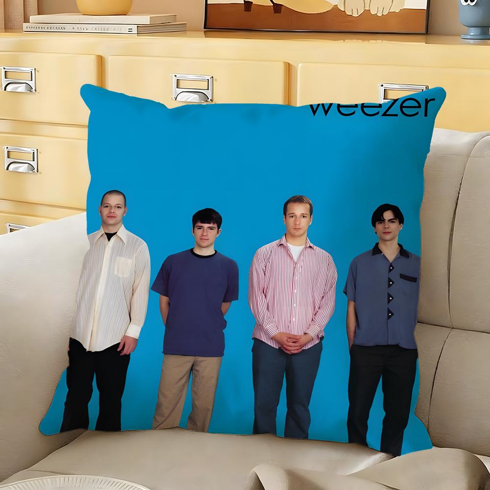 

Rock band wweezer Cushion Cover Soft Durable Reversible Pillow Cover Home Car MultiScene Daily Comfort Pillowcase 30X30cm