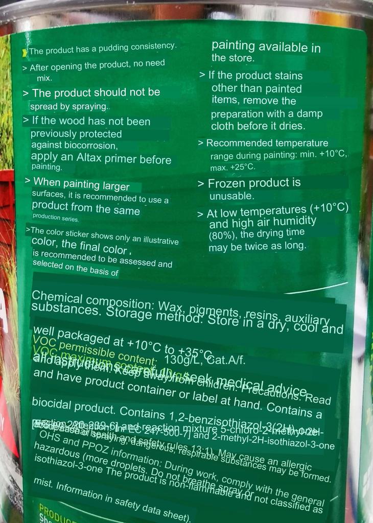One-layer impregnation for wood and concrete, rosewood, 0.75l