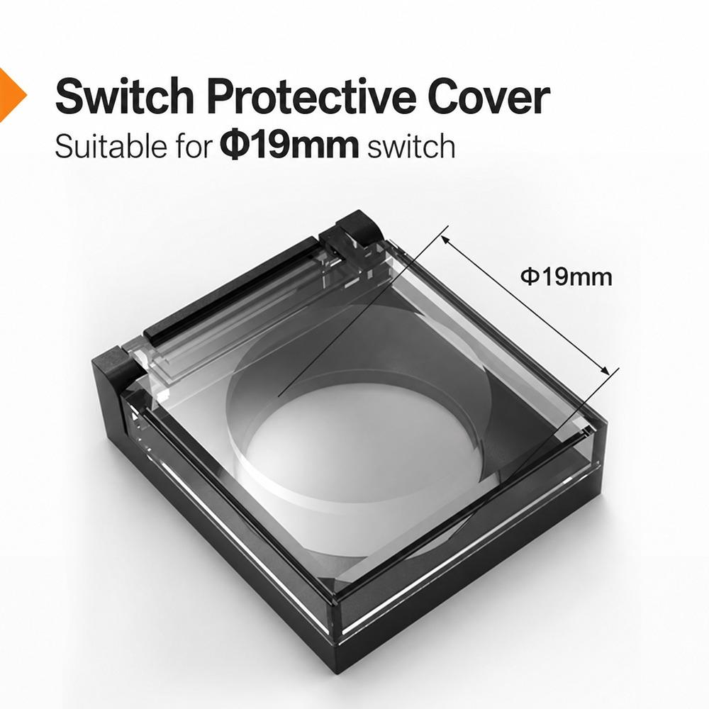 1Pcs ABS Base Button Switch Protective Cover for Industrial Panel Control Box