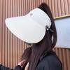 Large Brim Ponytail Cap Summer Beach Fisherman Hats New Women Sun Hat  for Outdoor Travel