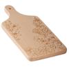 Wooden Chopping Board with Engraved Flowers