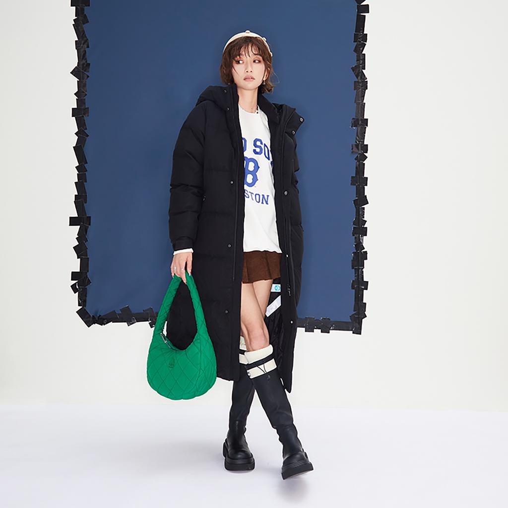 New MLB Polyester Cloud Bag Dumpling Bag Shoulder Bag Handbag Shoulder Bag Women's Green 3ABQM0936-07GNL