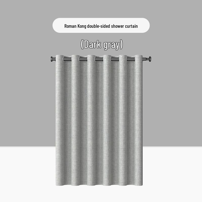

Льноподобная утолщенная шторка для душа с римской пряжкой 150x180 cm + 160g/m² + Coated