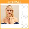 Stylish And Trendy Geometric Alloy Earrings Minimalist Metal Circle Hoops For Fall 2021