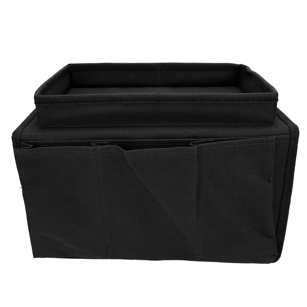4 Pockets Sofa Armrest TV Remote Control Organizer Armchair Couch Bag with Cup Holder Tray