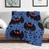 Mothman Dark Blue Night Throw Blanket Decorative Soft Throw Blanket for Couch Sofa