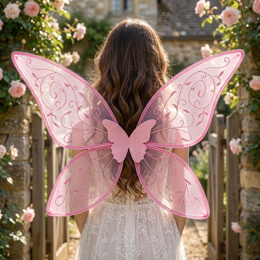 Organza Butterfly Princess Wings Sparkle Cosplay Elf Wings Costume Wings Halloween Party