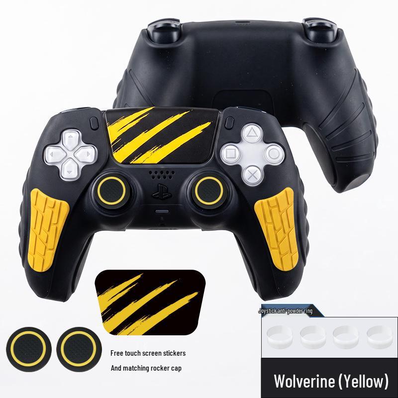 Husă de protecție din silicon anti-alunecare și rezistentă la transpirație pentru controler PS5 pentru PlayStation 5