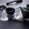 Finely Carved Tea Ceremony Ornaments Transparent Crystal Ornament  Living Room
