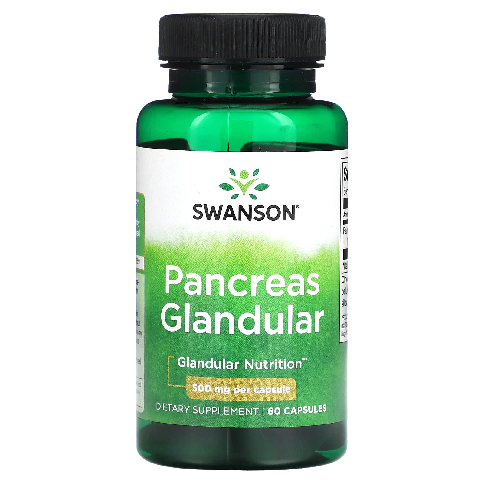 

Pancreatic Secretion, 500Mg, 60 Capsules