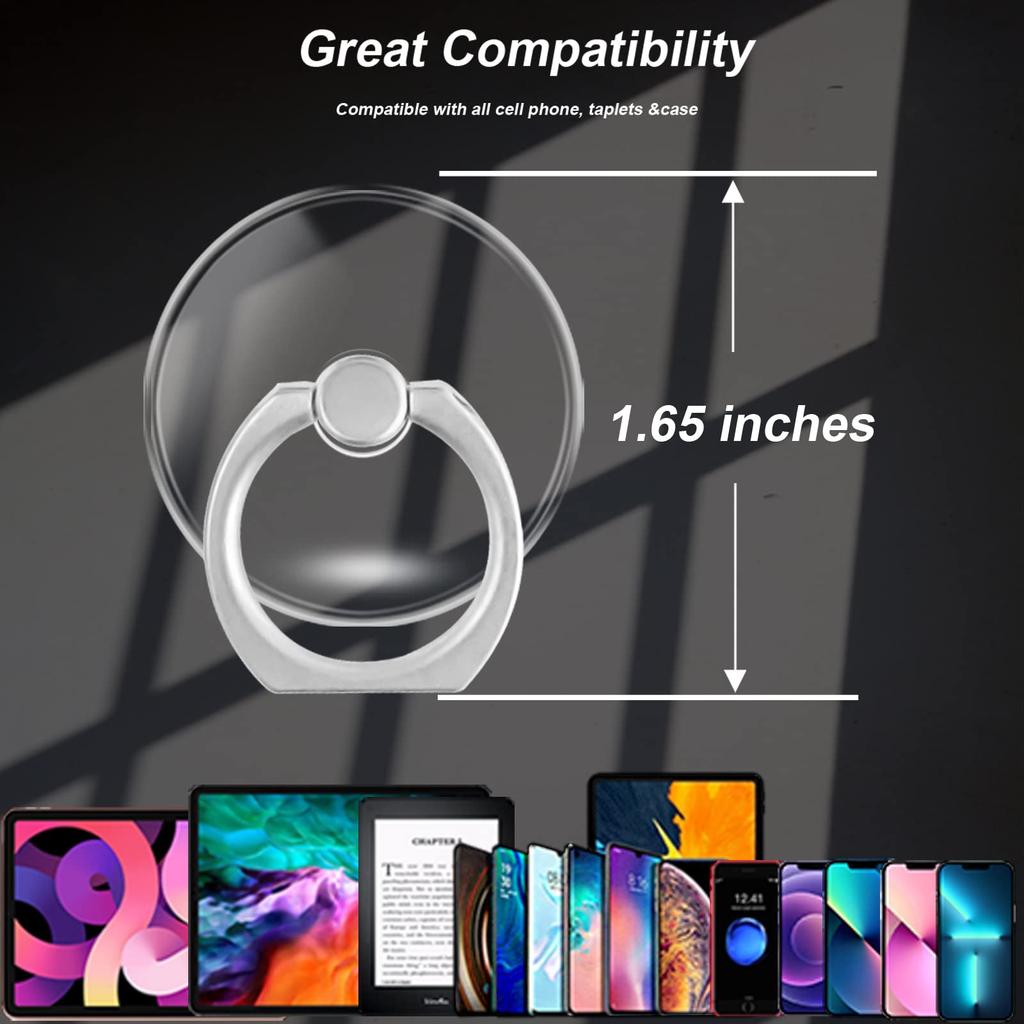 Przezroczysty Uchwyt Pierścień do Telefonu Stojak, Pierścień na Palec Stojak do Telefonu Komórkowego Tabletu Akcesoria do Etui dla iPhone Samsung