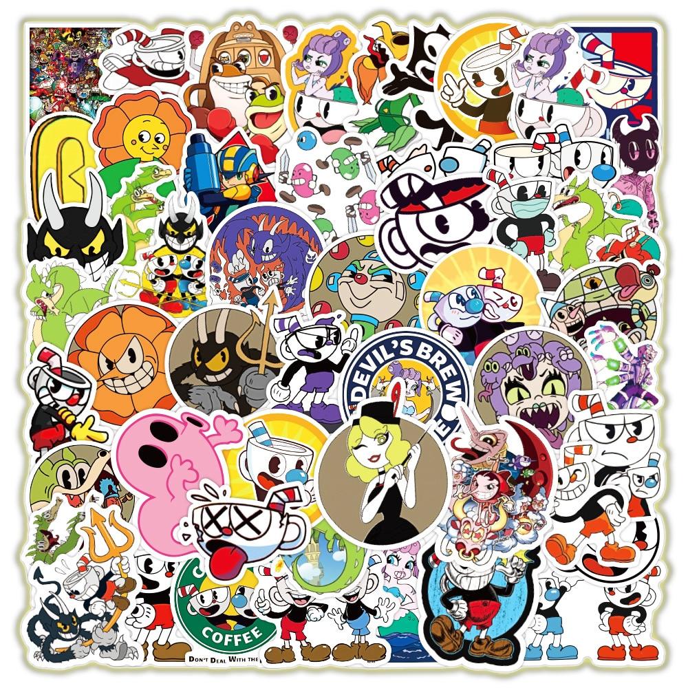 Pack De 100 Pegatinas Kawaii Impermeables De 5-6 Cm - Vinilo De Dibujos Animados Para Decorar Tazas, Maletas, Portátiles Y Más - Ideal Para Niños Y Adolescentes