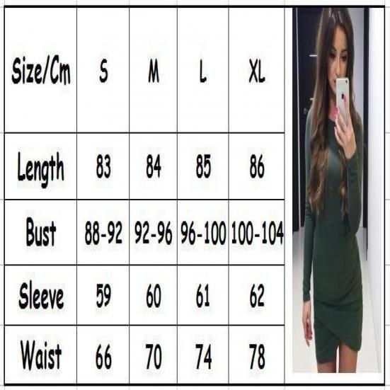 Elegant Women Slim Long Sleeve Mini Dress Bodycon Cocktail Dress Evening Party