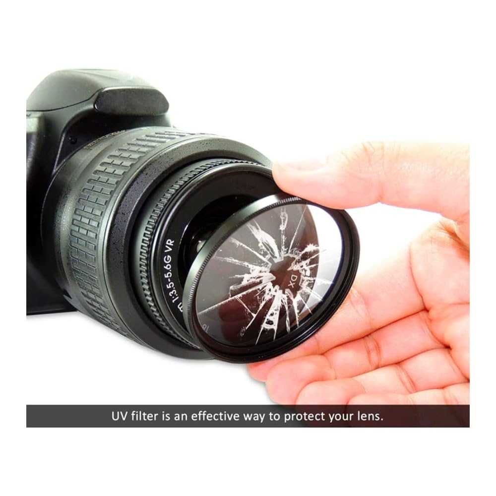 Basics Camera Lens UV Filter 62mm Ultra Slim Protection Ultraviolet Filter for Pentax Smc Pentax-DA 18-270mm F/3.5-6.3 ED SDM Lens