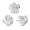 Flexible Silicone Candle Holder Molds For DIY Crafting Heart Star And Round Shapes Ideal For Home Decors And Gifts