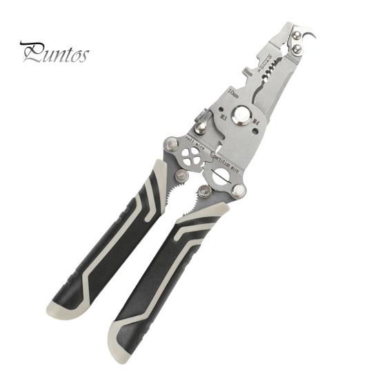 

Инструмент для зачистки проводов с эргономичной ручкой, прочная конструкция, складная конструкция, многофункциональный инструмент для самостоятельной зачистки кабеля 18 в 1 серый