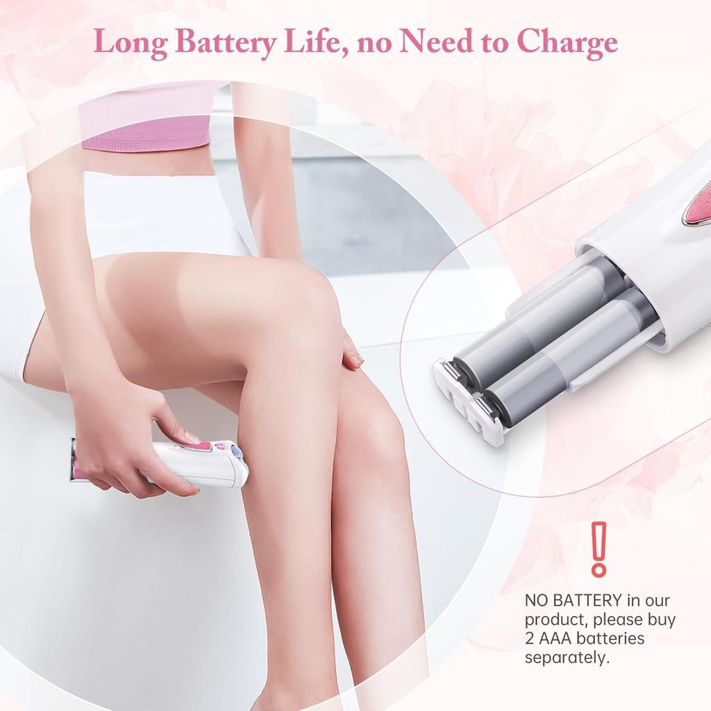 Smooth Glide Epilator for Women - Electric Facial & Body Hair Remover, Portable Bikini Trimmer