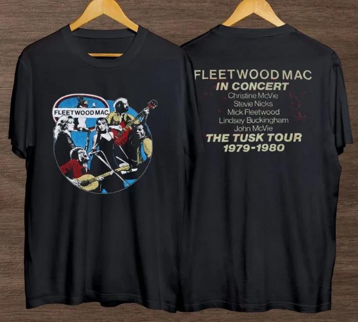 Vintage Fleetwood Mac Tusk Tour 03980er Jahre Konzert Tribute T-Shirt