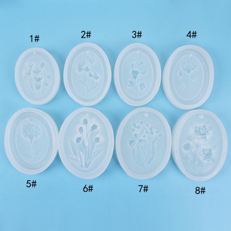 Silicone Candle Moulds Flower Shaped Soap Molds Hand-Making Supplies Non-stick Silicone Material for DIY Hand-Making