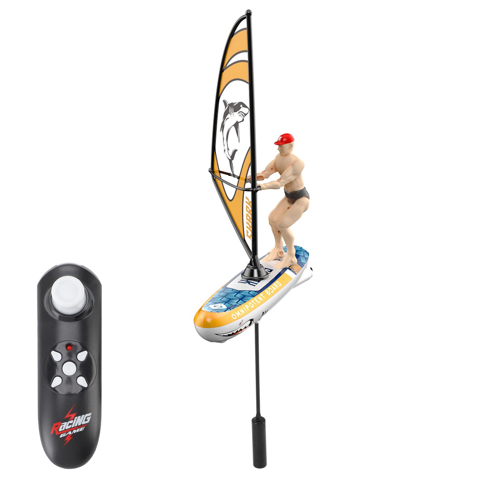 

Радиоуправляемая лодка, 2,4 ГГц Парусная лодка Игрушка с подсветкой для бассейнов, озера, ванны, летнего отдыха на открытом воздухе