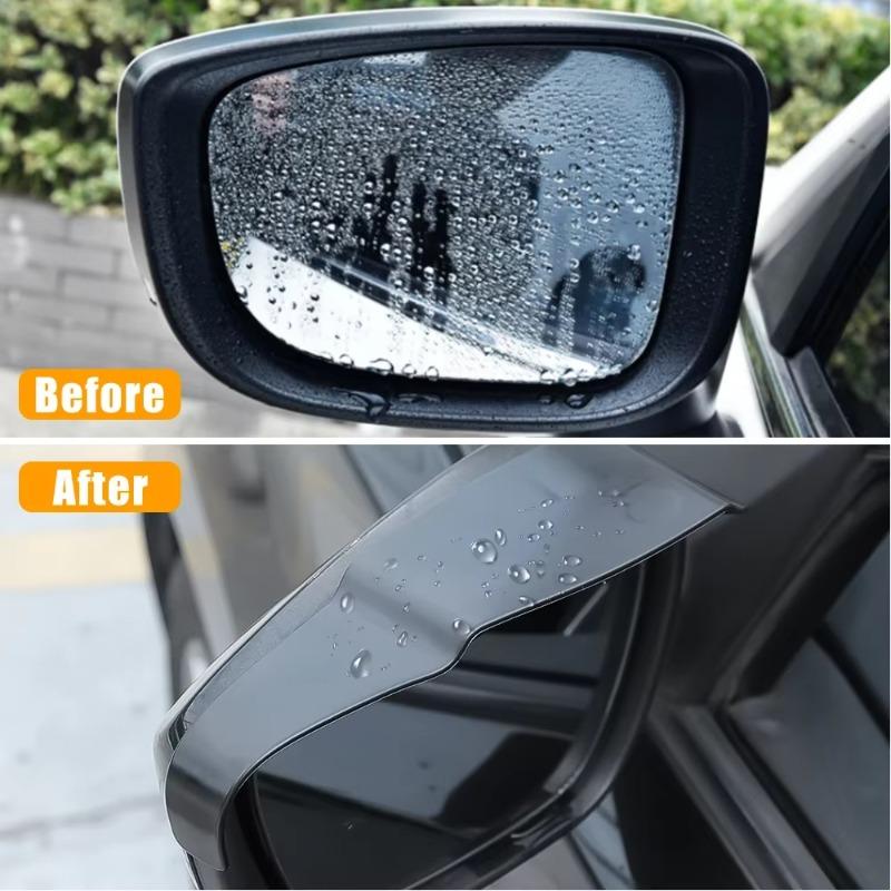 Universal Car Rearview Mirror Rain Eyebrow Reflector Reverse Mirror Ventilation Rain Guard Auto Accessories 2pcs