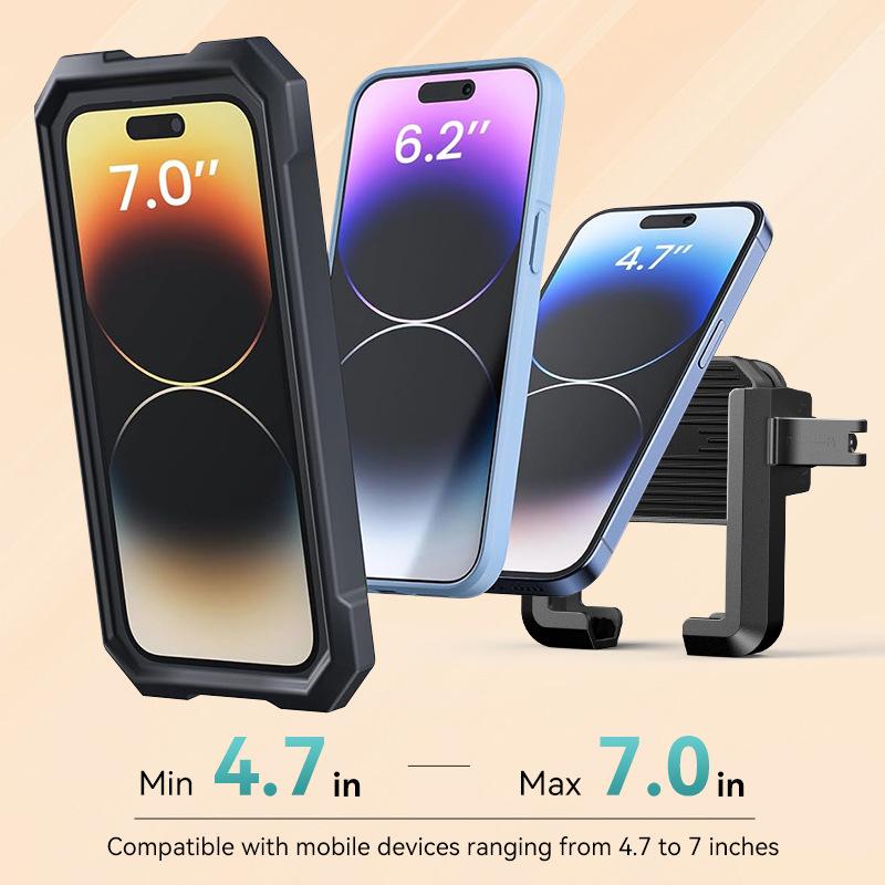 New Motorcycle Phone Mount, Shock-Absorbing Bike & Scooter Handlebar Holder for Navigation, Camera-Friendly Design