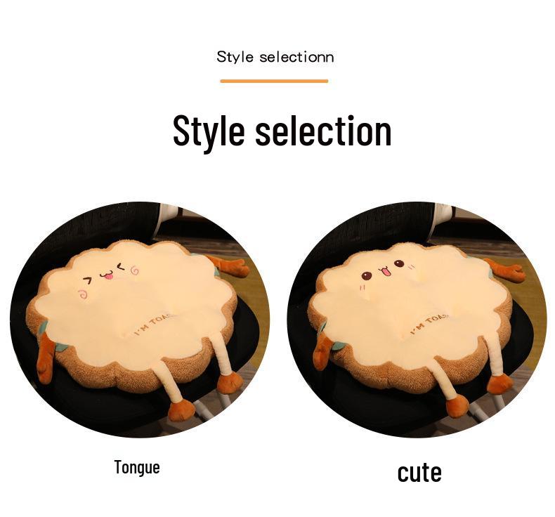 Cute Toast Bread Slice Plush Pillow Cushion for Cats/Decor