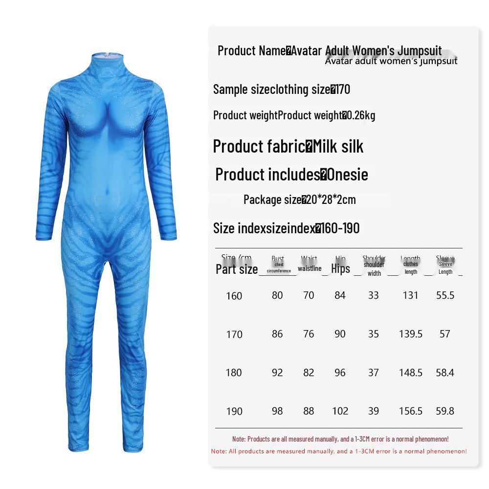 Tuta Cosplay Avatar 3 per Bambini - Costume per Role-Playing del Personaggio