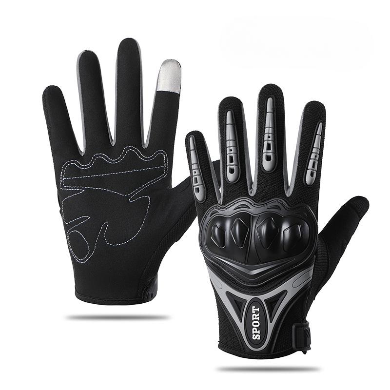 Rękawice motocyklowe Cztery pory roku Pełne palce Ochrona ekranu dotykowego Ochrona przed upadkiem Rycerskie Wyścigowe Oddychające Antypoślizgowe Rękawice do jazdy motocyklowej